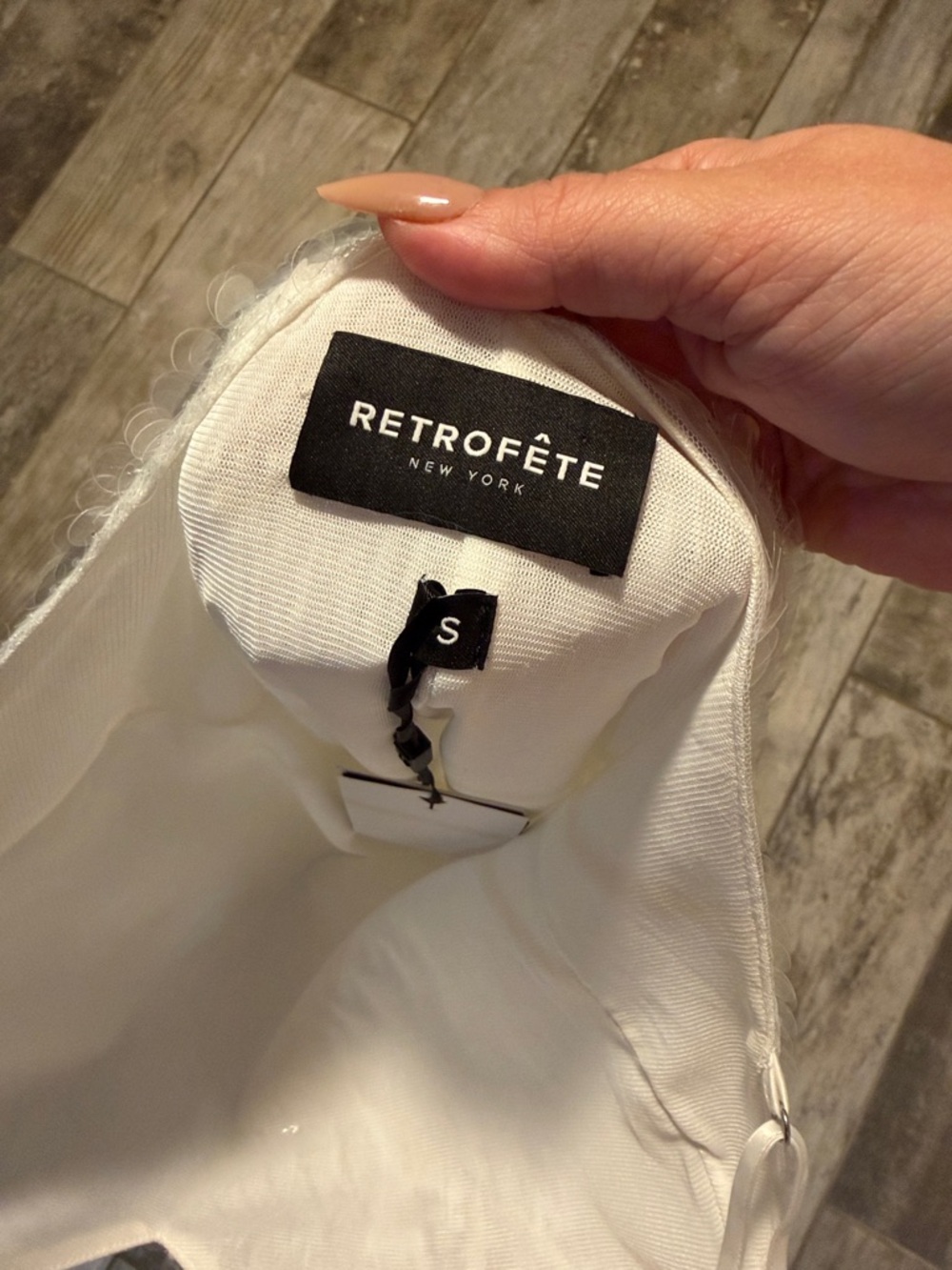 Retrofete White Sequin Mini Slip Dress - Picture 11 of 13